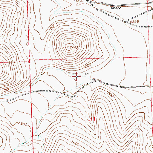 Topographic Map of Howell Canyon, ID
