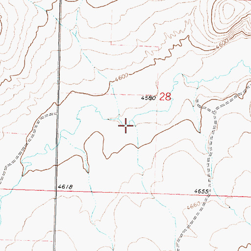 Topographic Map of Howell Creek, ID