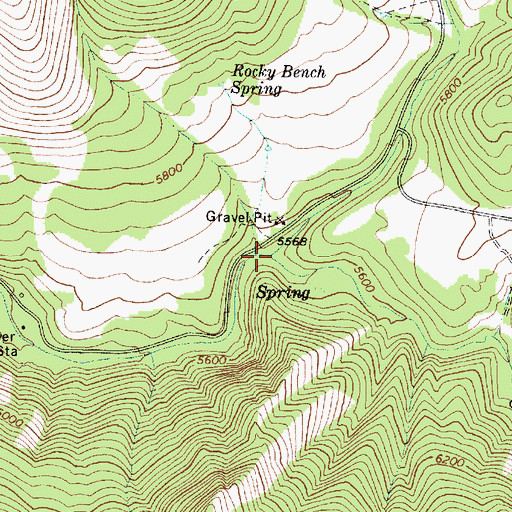 Topographic Map of Hull Valley, ID
