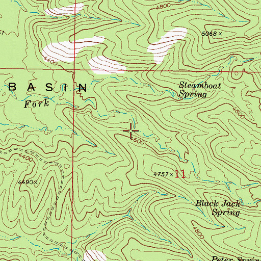 Topographic Map of Colorado Spring, AZ