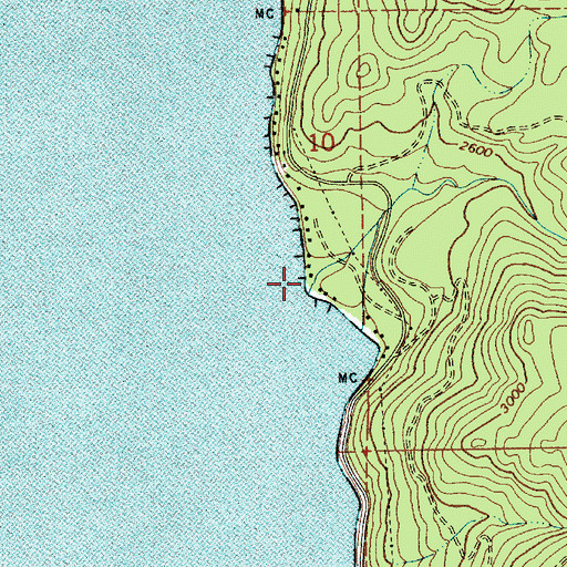 Topographic Map of Hunt Creek, ID