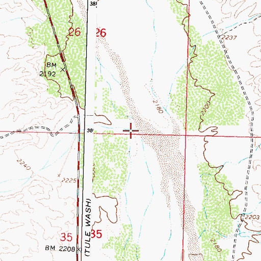 Topographic Map of Deluge Wash, AZ