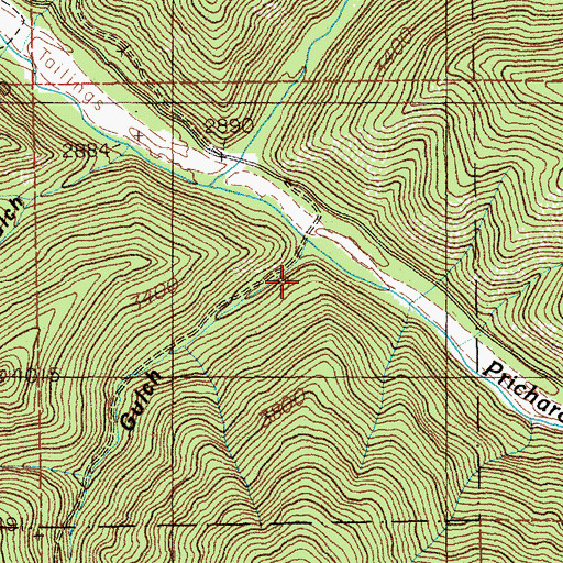 Topographic Map of Idaho Gulch, ID