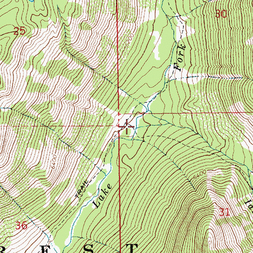 Topographic Map of Idler Creek, ID