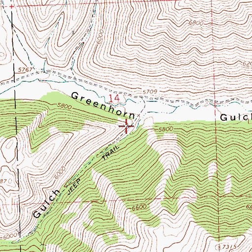 Topographic Map of Imperial Gulch, ID