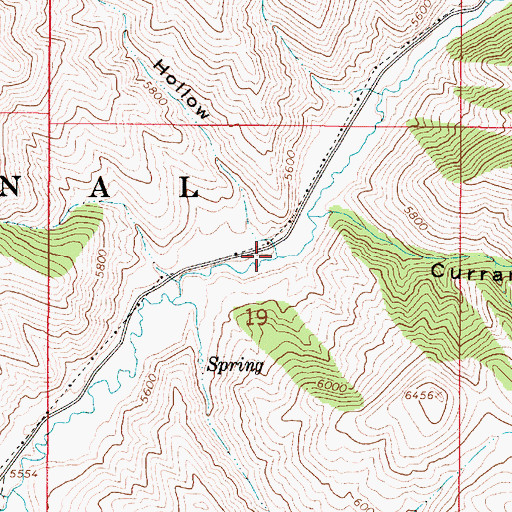 Topographic Map of Indian Camp Hollow, ID