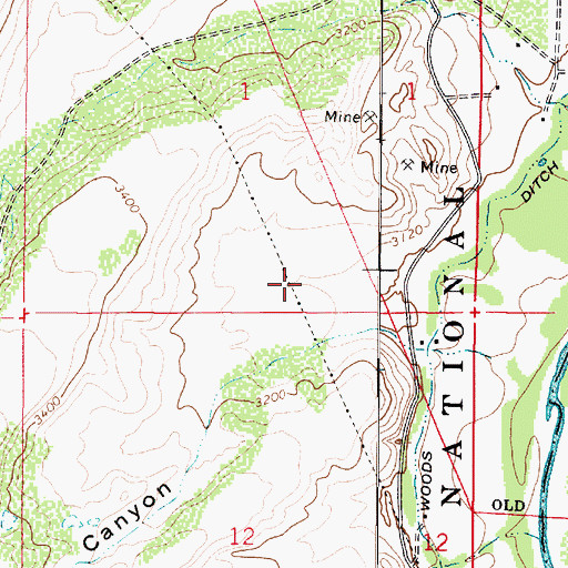 Topographic Map of Copper Canyon Substation, AZ