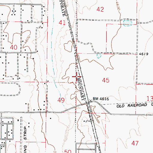 Topographic Map of Copper Railroad Station, AZ