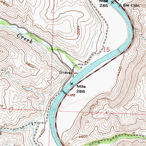 Topographic Map of Iron Creek, ID