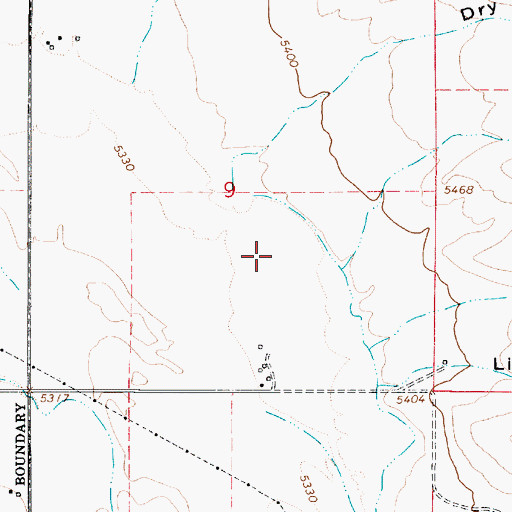 Topographic Map of Irwin Canyon, ID