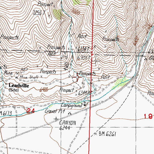 Topographic Map of Italian Gulch, ID