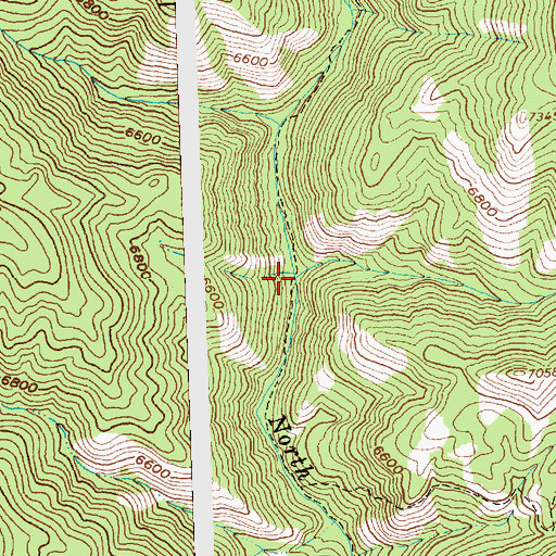 Topographic Map of Jackass Creek, ID