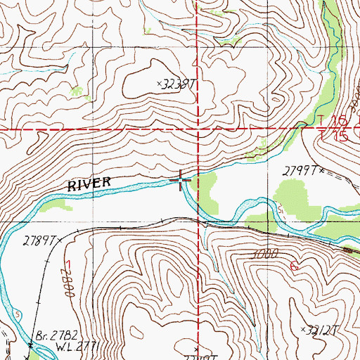 Topographic Map of Jackson Creek, ID