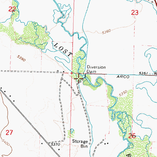 Topographic Map of James Creek, ID