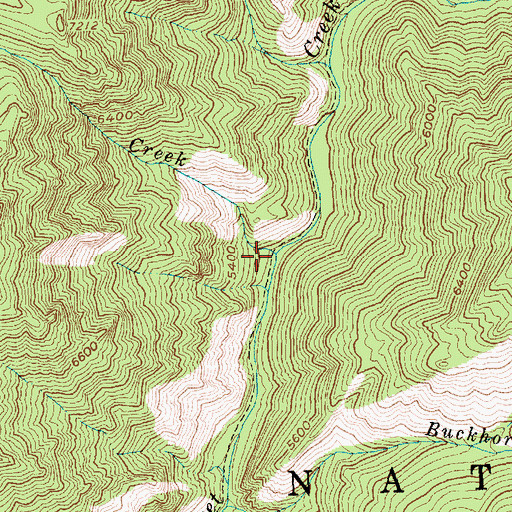 Topographic Map of Jenny Creek, ID
