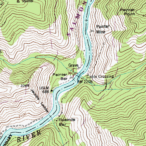 Topographic Map of Jersey Creek, ID