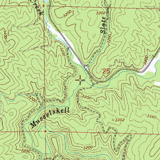 Topographic Map of Jim Brown Creek, ID