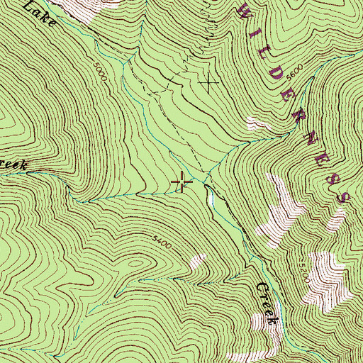Topographic Map of Jim Sandy Creek, ID