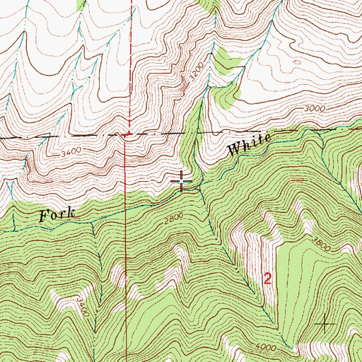 Topographic Map of Jimmie Creek, ID