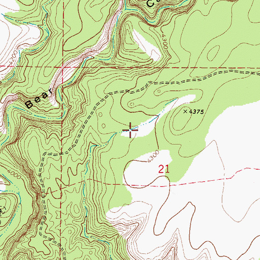 Topographic Map of Daisey Tank, AZ