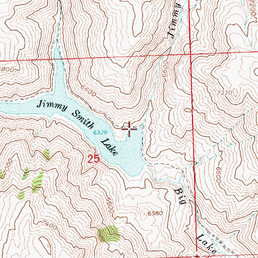 Topographic Map of Jimmy Smith Creek, ID