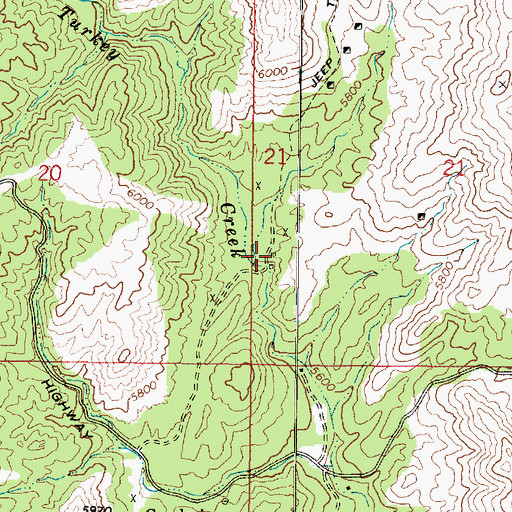 Topographic Map of Dandrea, AZ