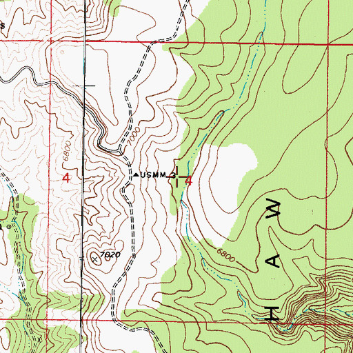Topographic Map of Davis Spring Number Two, AZ