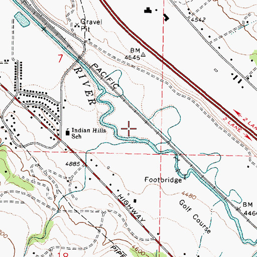 Topographic Map of Johnny Creek, ID