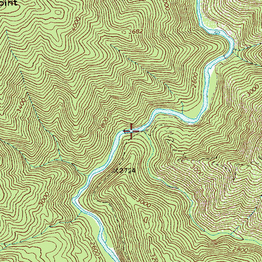 Topographic Map of Johnny Creek, ID
