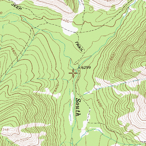 Topographic Map of Johnson Creek, ID