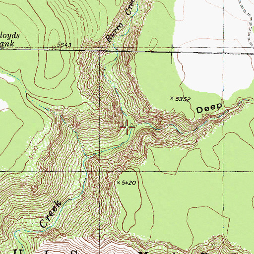 Topographic Map of Deep Canyon, AZ