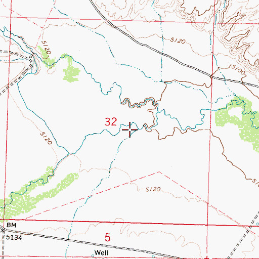 Topographic Map of Johnson Creek, ID