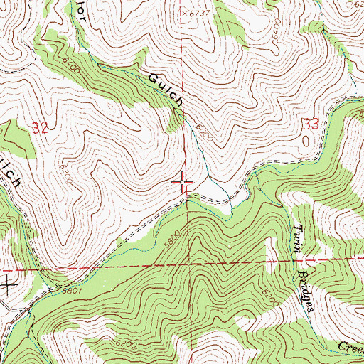 Topographic Map of Jolly Sailor Gulch, ID