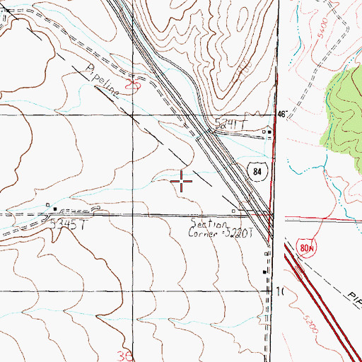 Topographic Map of Jones Canyon, ID