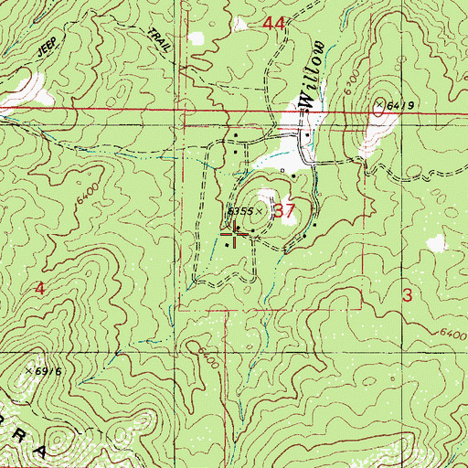 Topographic Map of Deering Park Estates, AZ