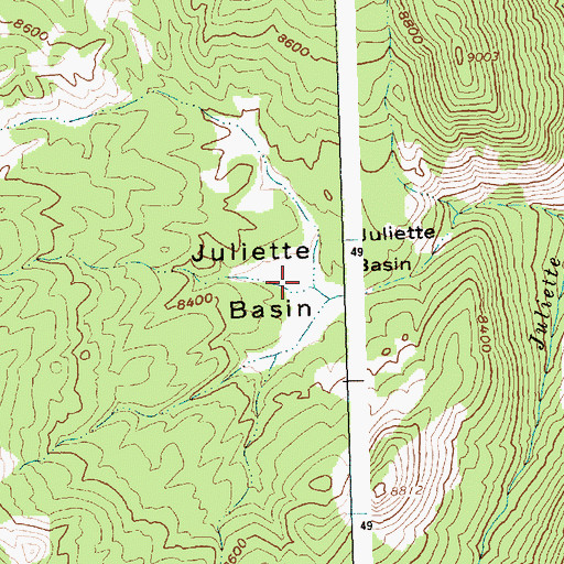 Topographic Map of Juliette Basin, ID