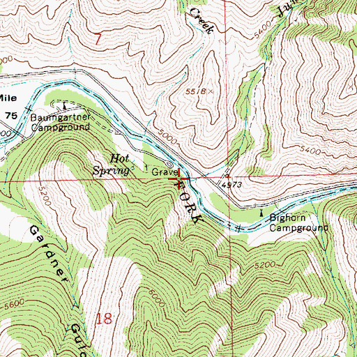 Topographic Map of Jumbo Creek, ID