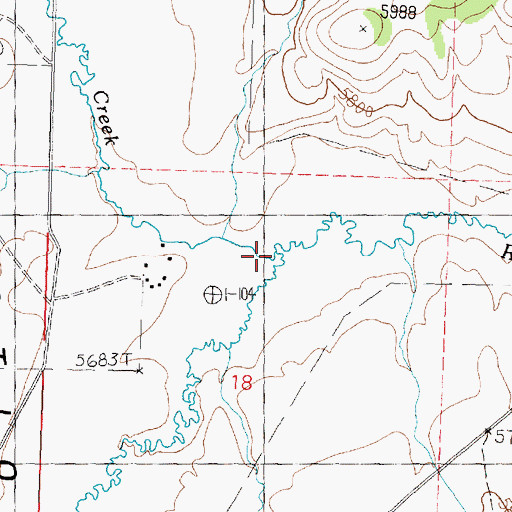 Topographic Map of Junction Creek, UT