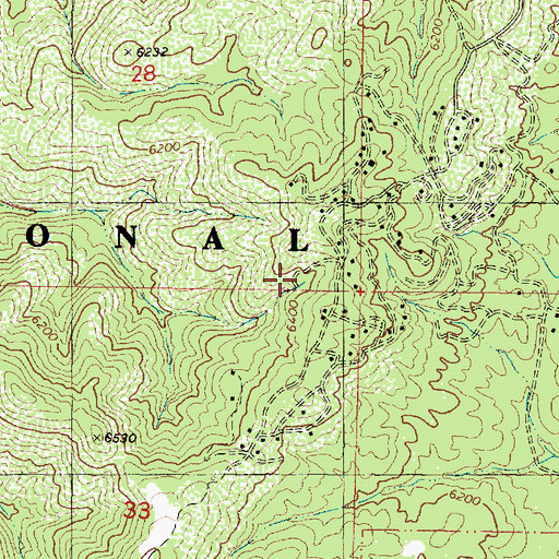 Topographic Map of Derby Mine, AZ