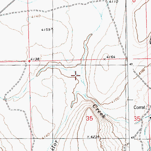 Topographic Map of Juniper Draw, ID