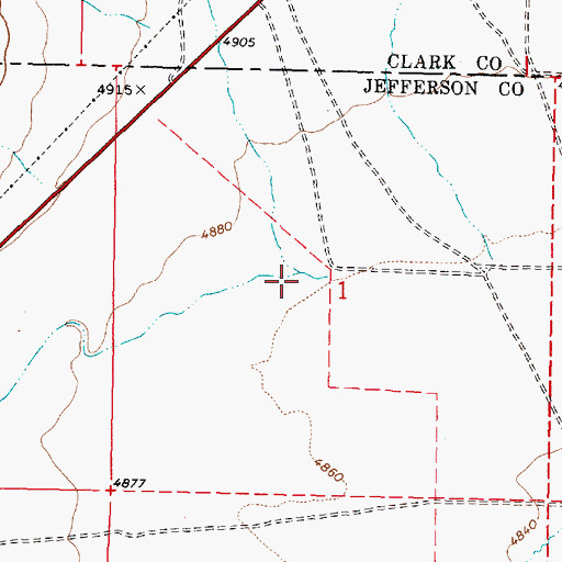 Topographic Map of Juniper Gulch, ID