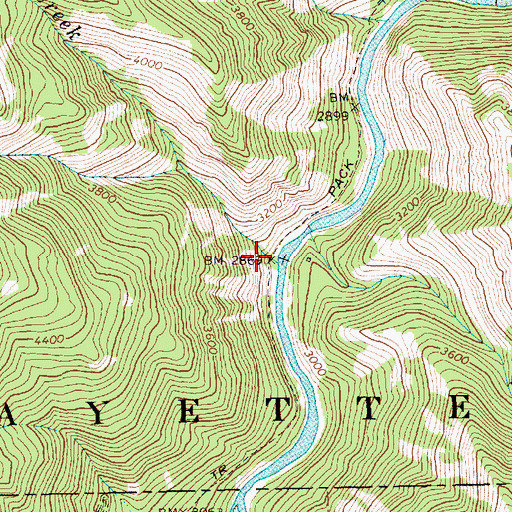 Topographic Map of K Creek, ID