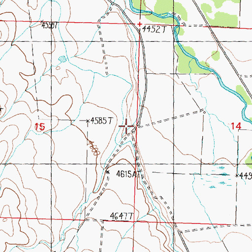 Topographic Map of Kadletz Creek, ID