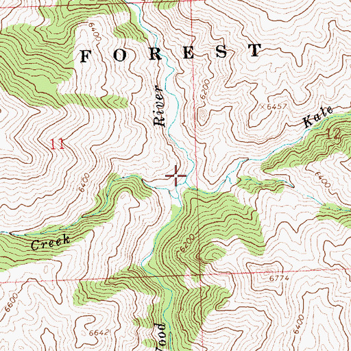 Topographic Map of Kale Creek, ID