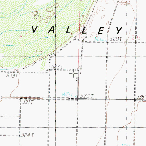 Topographic Map of Dendora Ranch, AZ