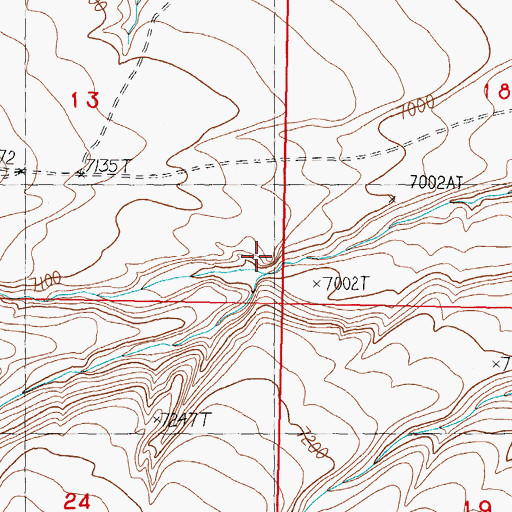 Topographic Map of Keg Gulch, ID