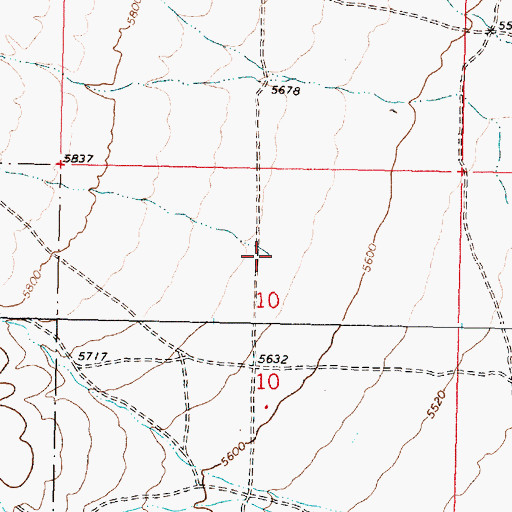 Topographic Map of Kelly Canyon, ID