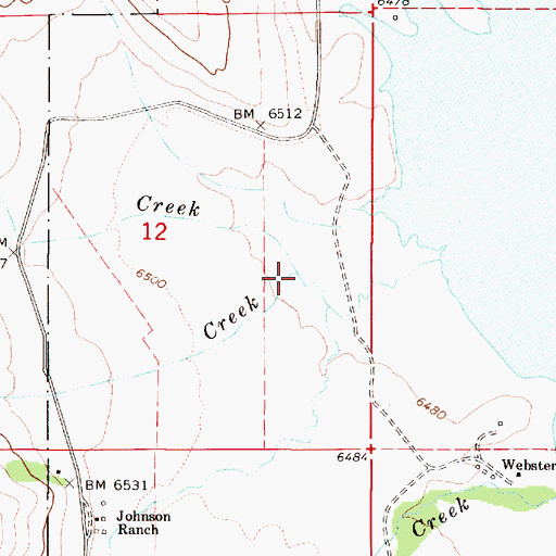 Topographic Map of Kelly Creek, ID