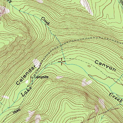 Topographic Map of Kelly Creek, ID