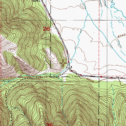 Topographic Map of Kendall Canyon, ID